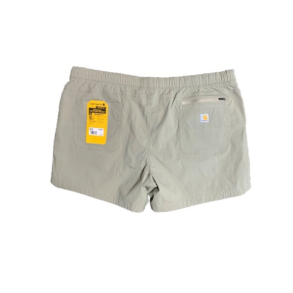 Carhartt Force Shorts Women's XXL (20) Tan Relaxed Fit Ripstop 5-Pocket Work NWT - Picture 3 of 12